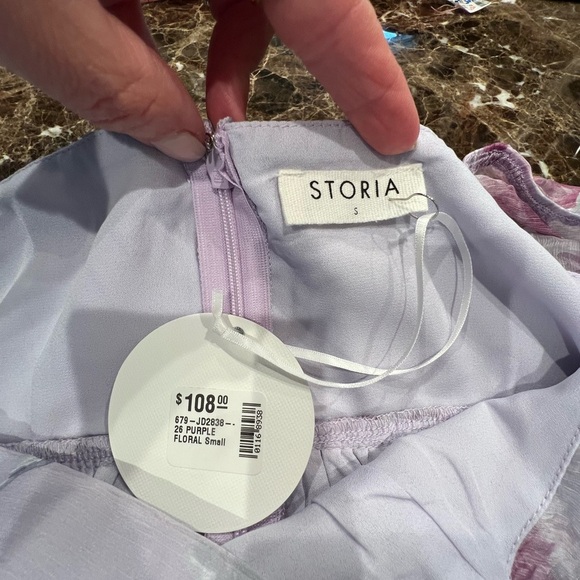 NWT STORIA Double Take Midi Dress - Lavender- Size Small - Picture 9 of 12